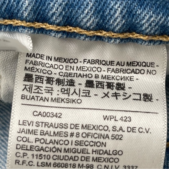 Levi’s Womens 501 Button Fly Camo Print Cutoff Denim Jean Shorts Size 32 (US 14) - Picture 8 of 12